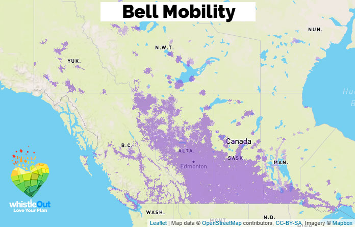 t mobile coverage in canada map The Best Cell Phone Coverage In Canada Whistleout t mobile coverage in canada map