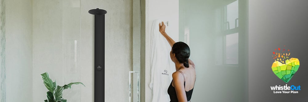 RainStick smart shower system installed in a bathroom RainStick smart shower system installed in a bathroom