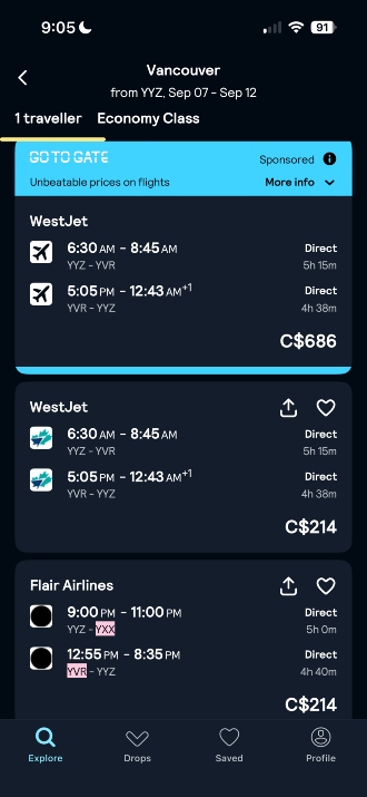 List of flights on Skyscanner List of flights on Skyscanner