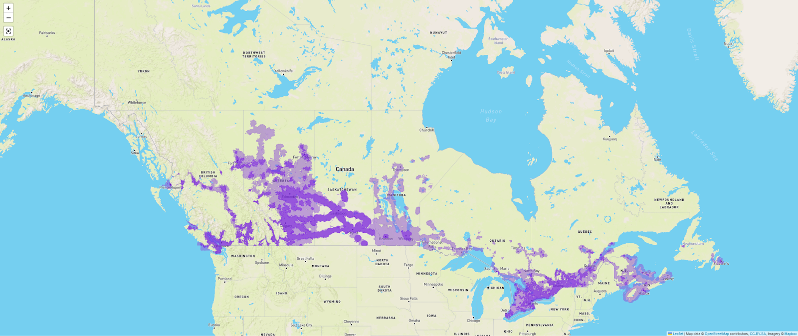 Bell coverage map