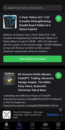 Screenshot of ShopSavvy app