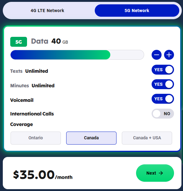 Fizz Mobile offers 4G LTE and 5G plans you can customize with what you need most