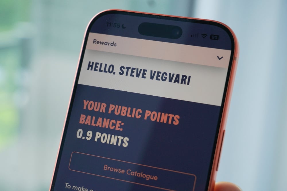 Public Mobile's rewards program is available through its mobile app. Public Mobile's rewards program is available through its mobile app.