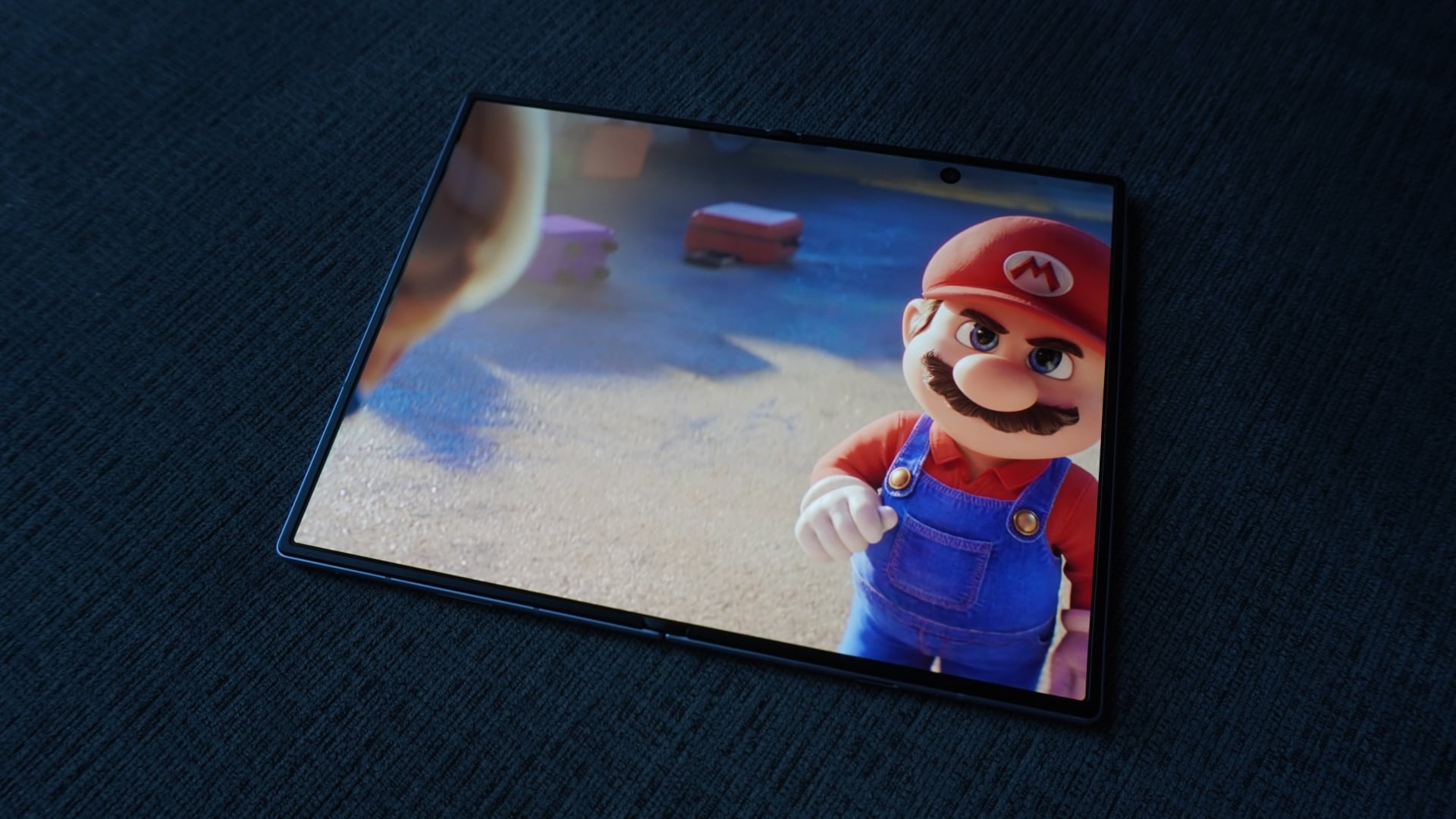 Galaxy Z Fold8 showing a full-screen movie experience