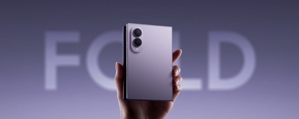 Galaxy Z Fold8 in Violet Shadow. Galaxy Z Fold8 in Violet Shadow.